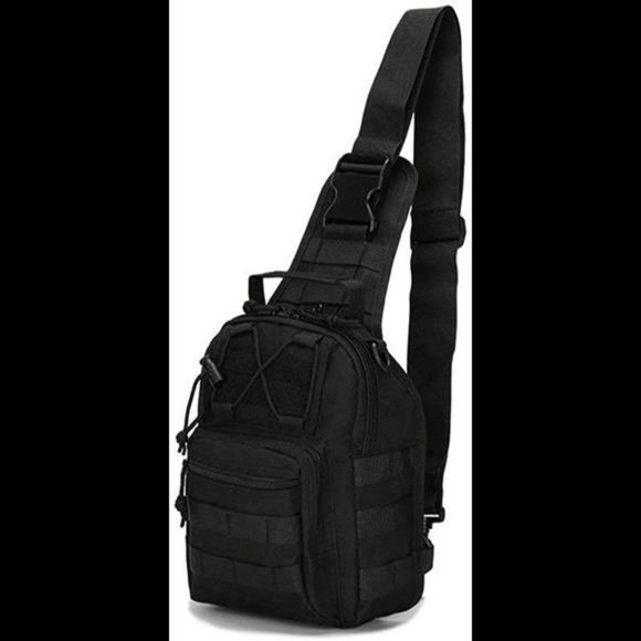 LBlanco Tactical Shoulder Sling Bag Small Outdoor Chest Pack for Men Traveling